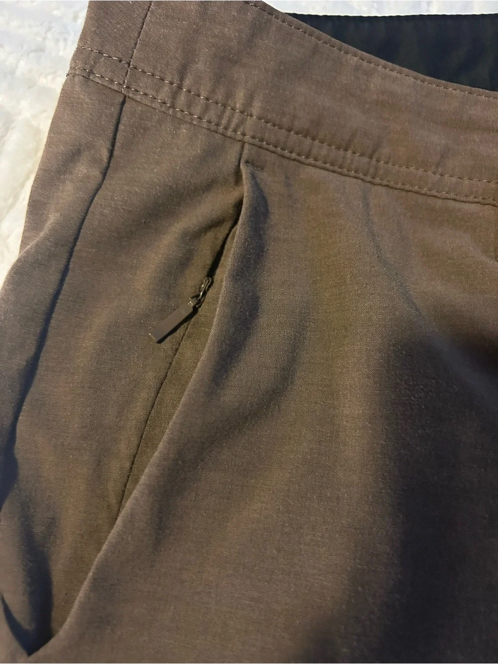 Volcom Men's Shorts Chino Brown Flat-Front Shorts